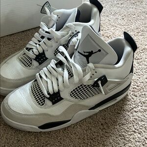 Nike Men's White and Black Jordan Sneakers